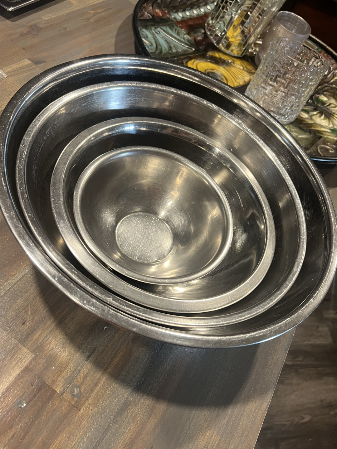 Decorative Tray and Stainless Steel Mixing Bowls - photo 3