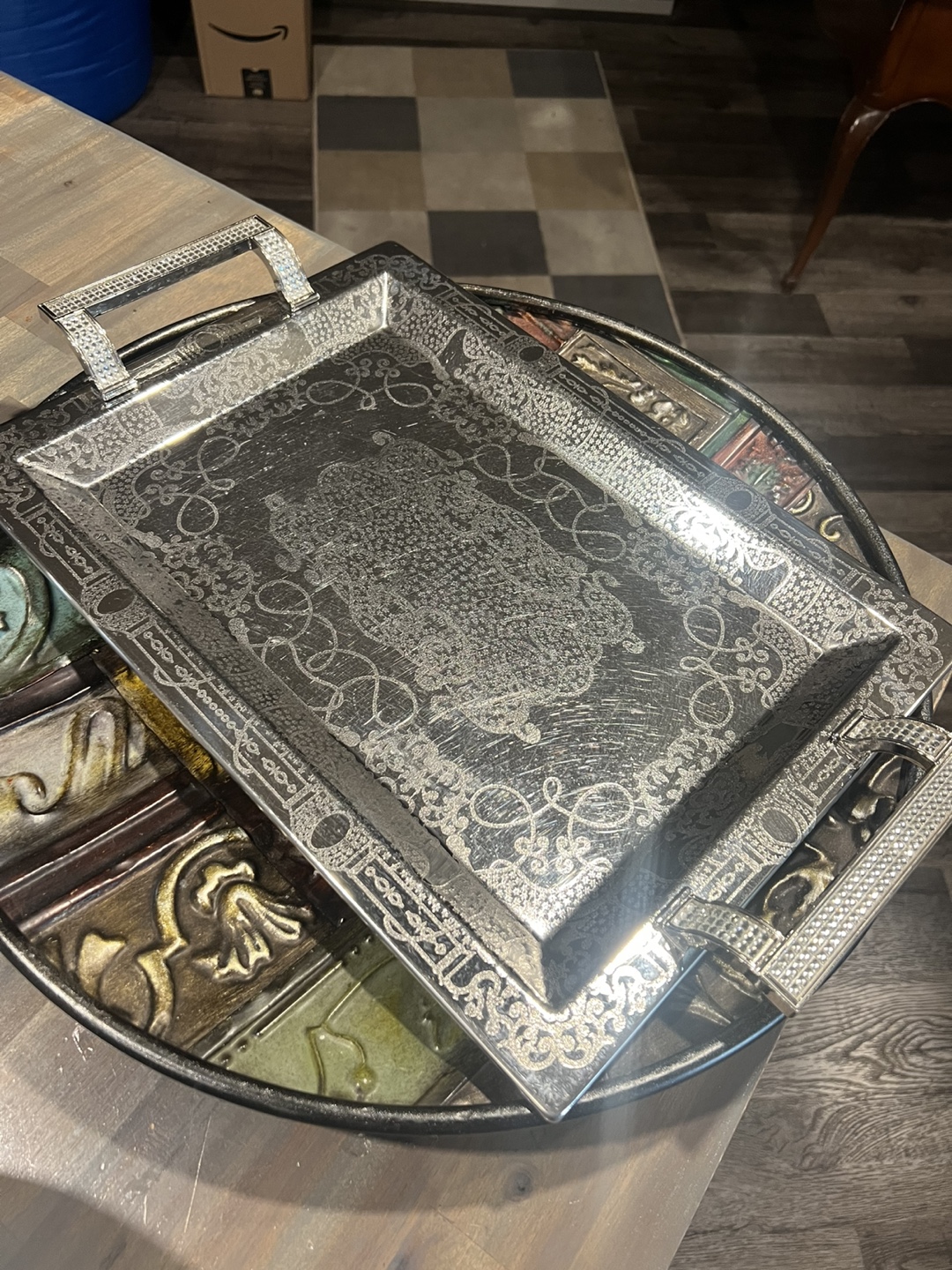 Decorative Tray and Stainless Steel Mixing Bowls - photo 2