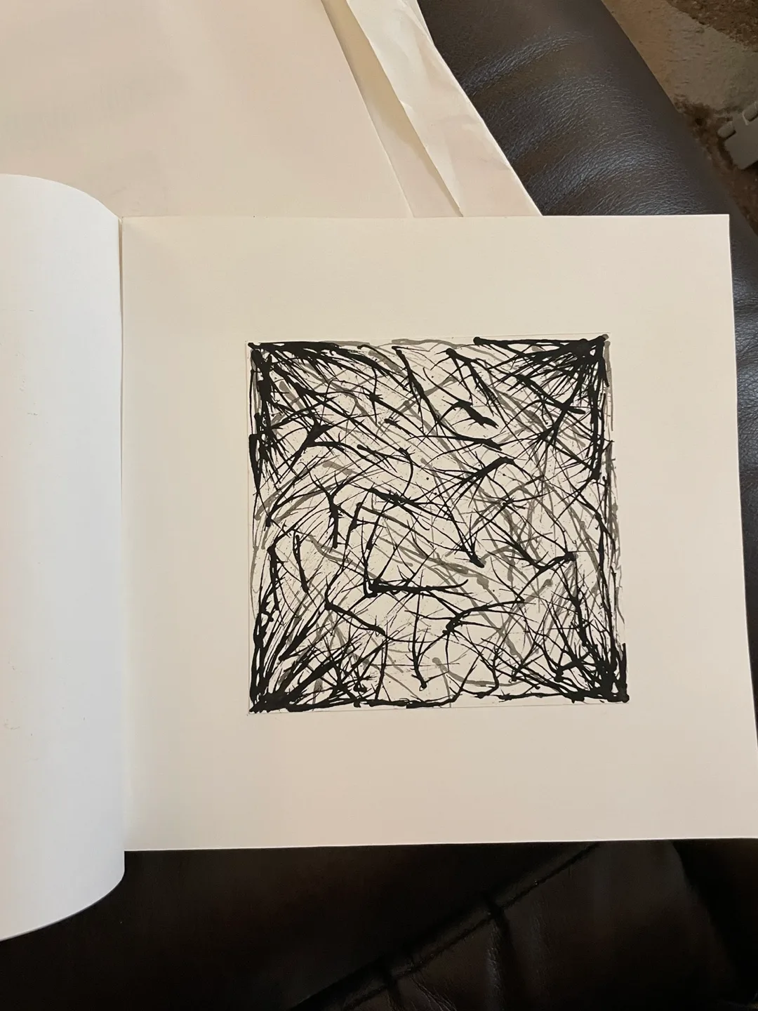 Abstract Art Print - Black & White thumbnail