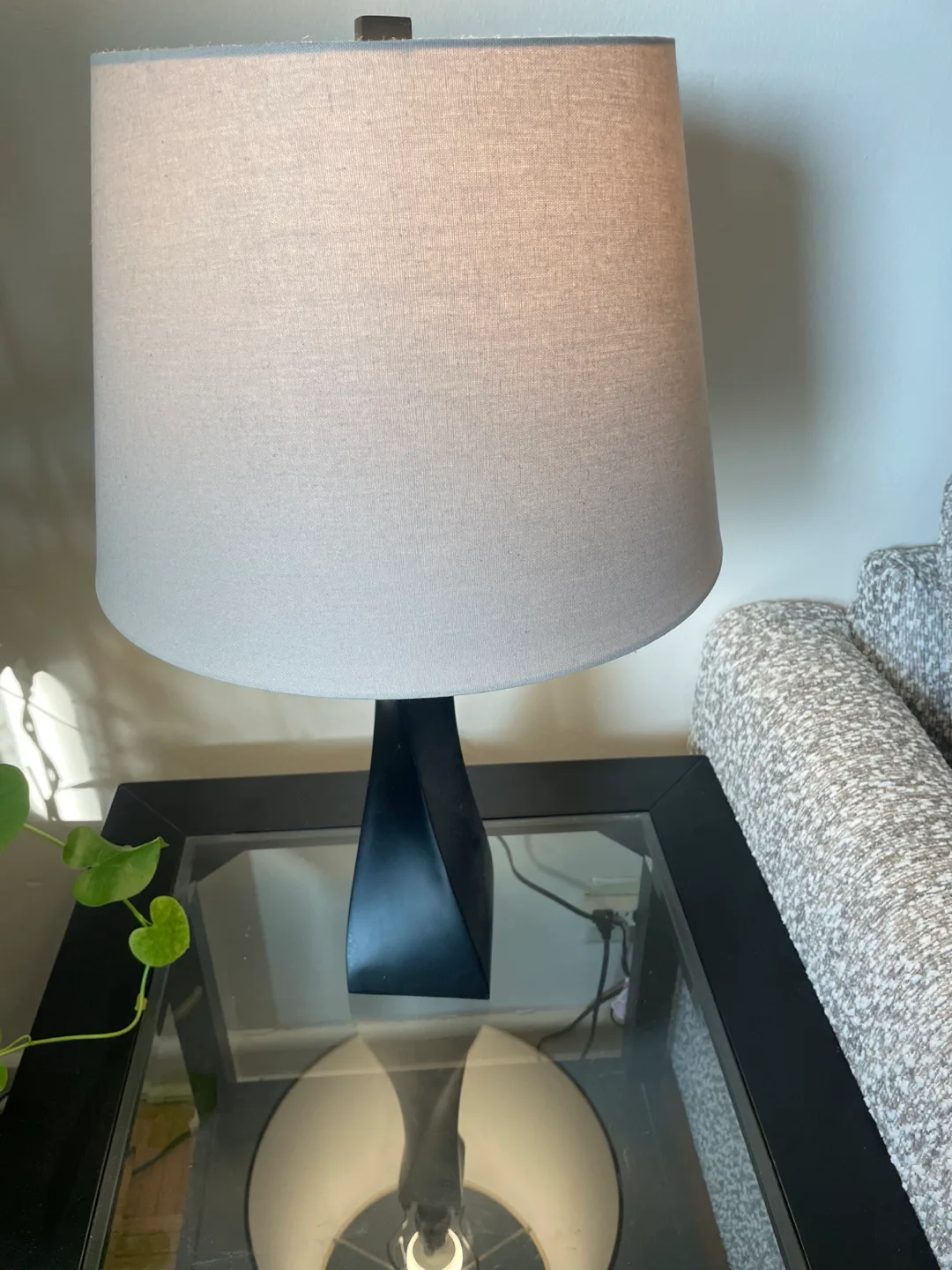 Two Darkest brown coffee Tables with Glass Top image indicator(2)