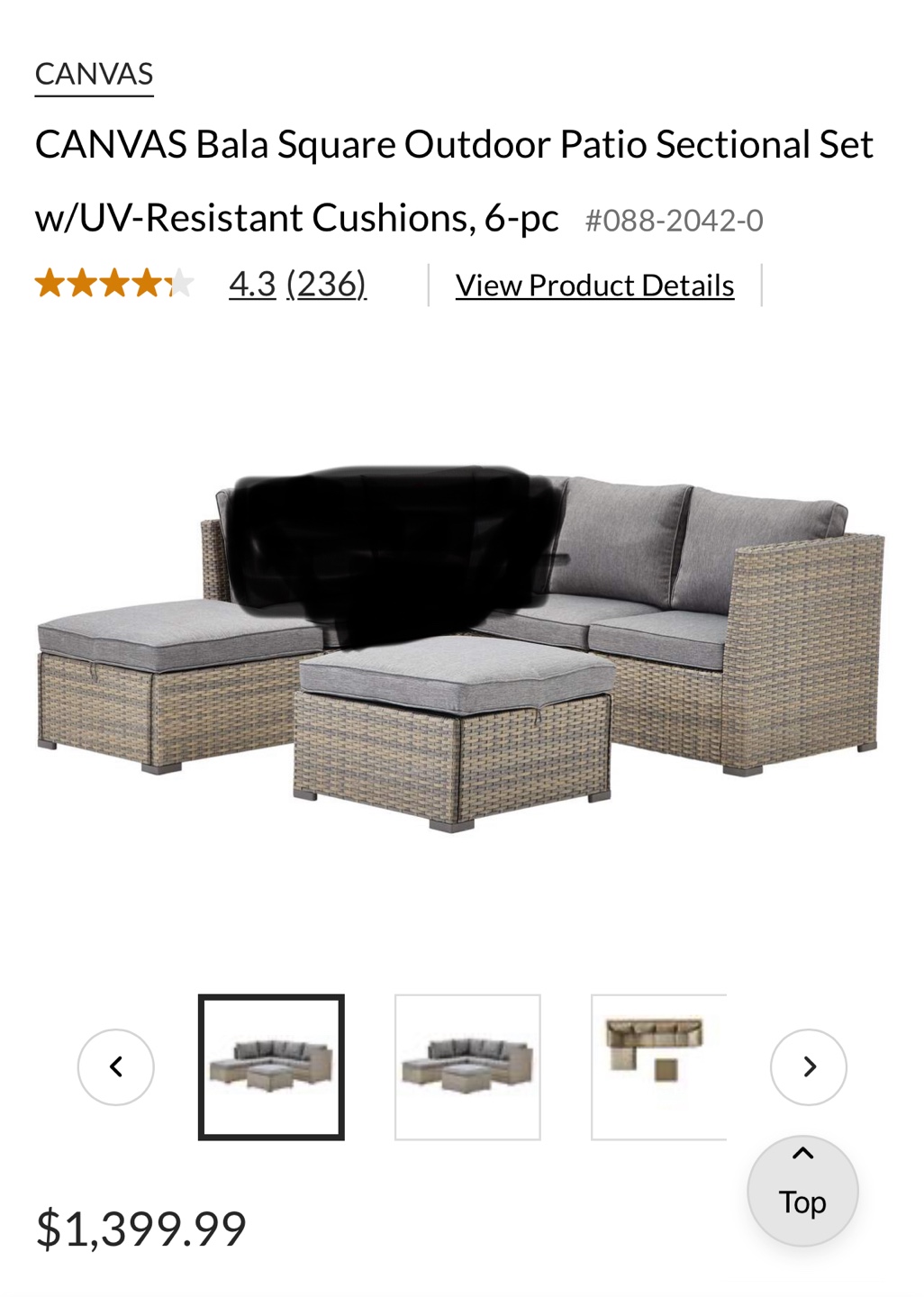Grey Wicker Outdoor Patio Set with 2 Coffee Tables