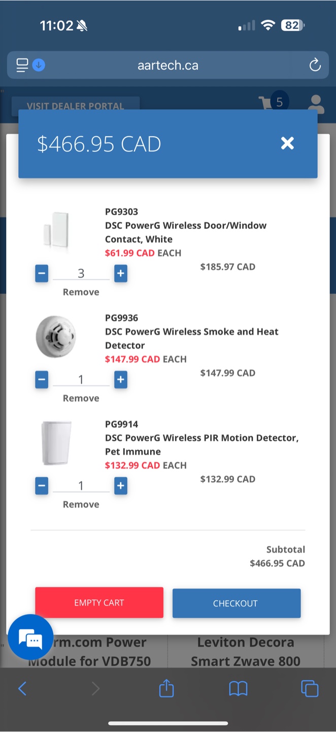 Alarm.com Cameras with motion, door/window, smoke detectors - photo 2