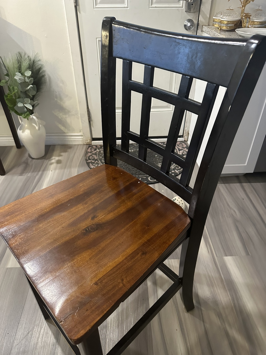 Wooden Bar Stools - Set of 4