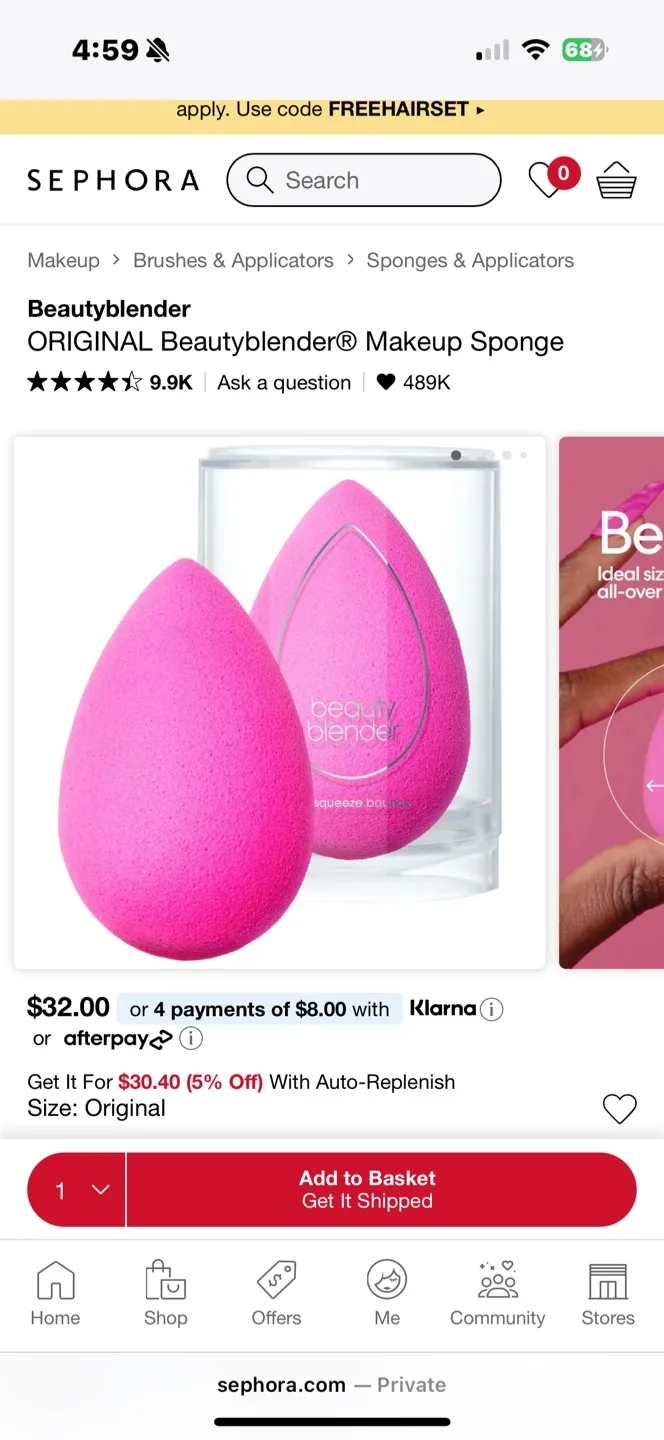 Beautyblender Makeup Sponge image indicator(3)