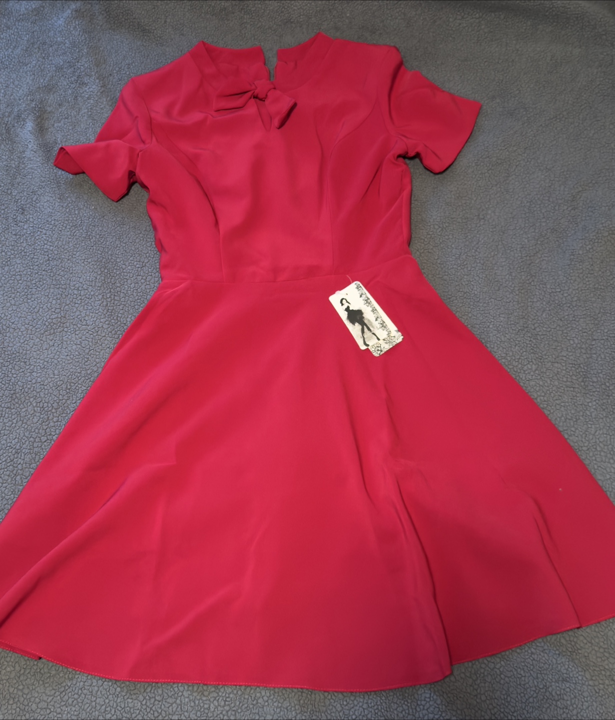 Red Fit & Flare Dress - photo 3