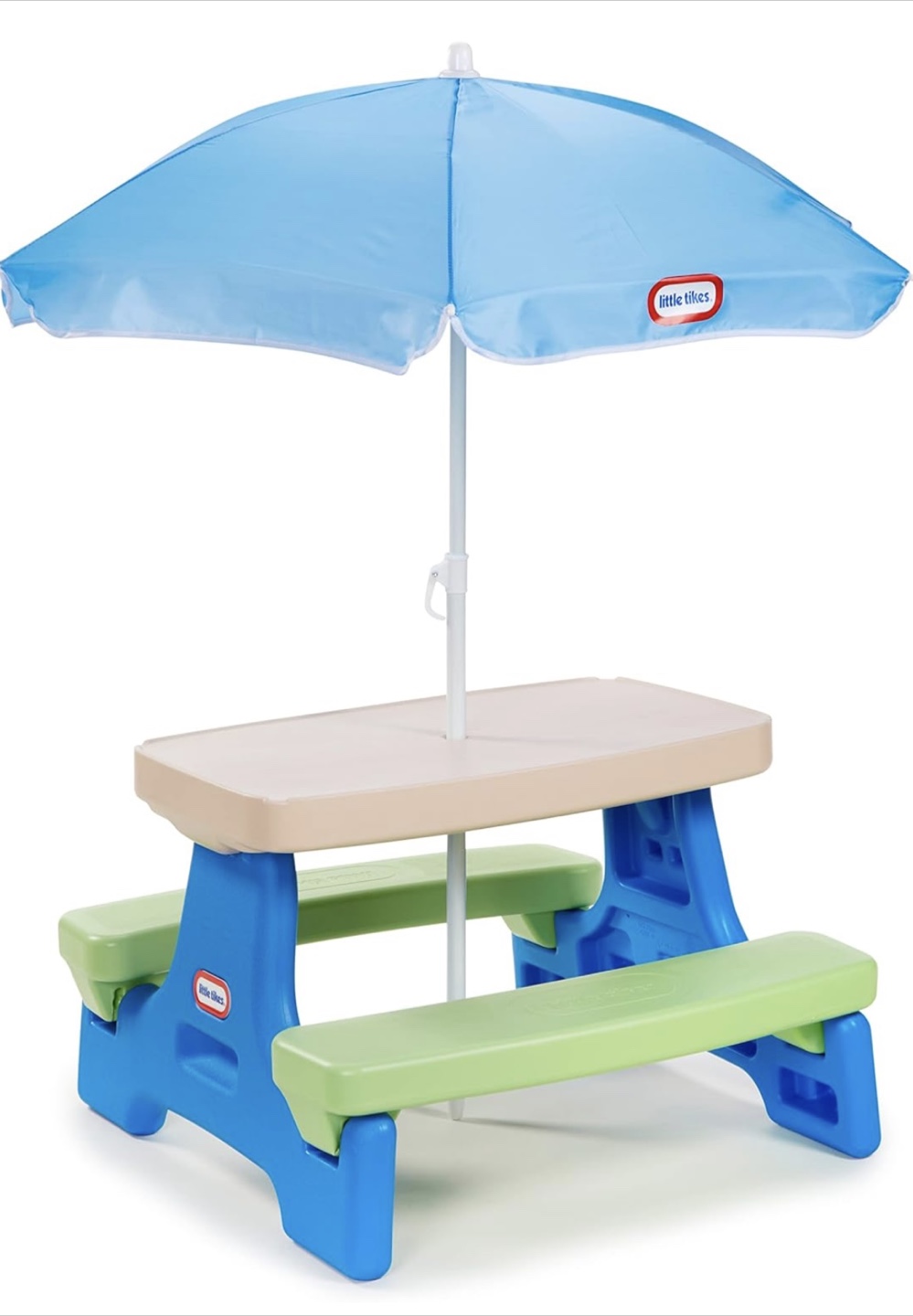 Little Tikes Foldable Picnic Table with Umbrella