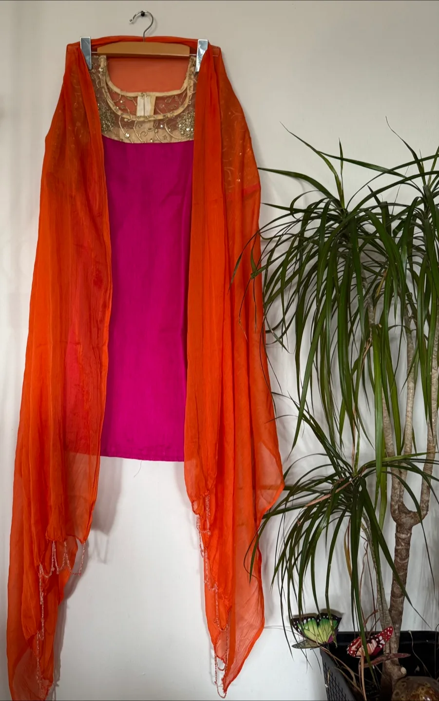 Orange Salwar Kameez Suit image indicator(3)