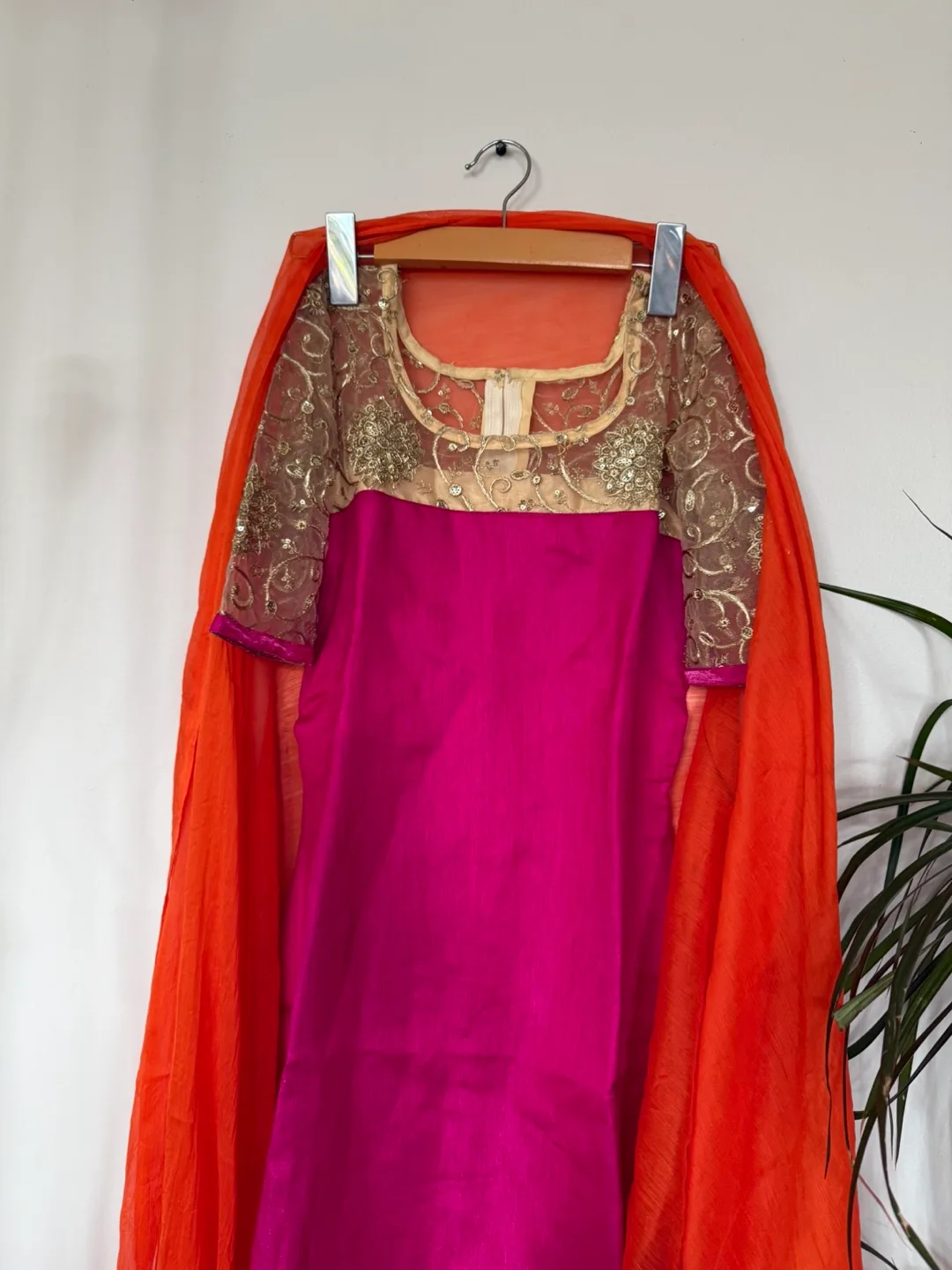 Orange Salwar Kameez Suit image indicator(4)