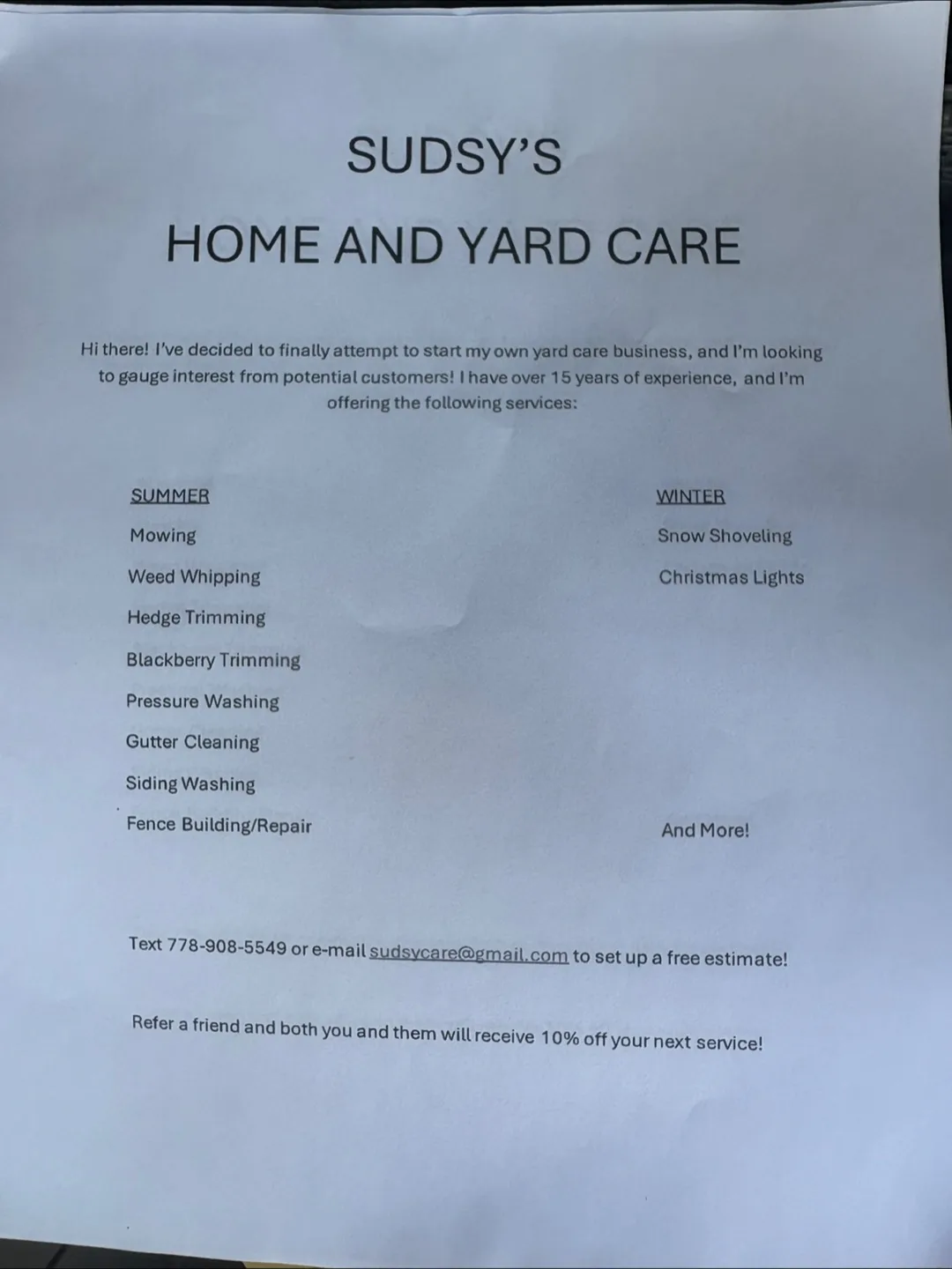 Home And Yard Care thumbnail