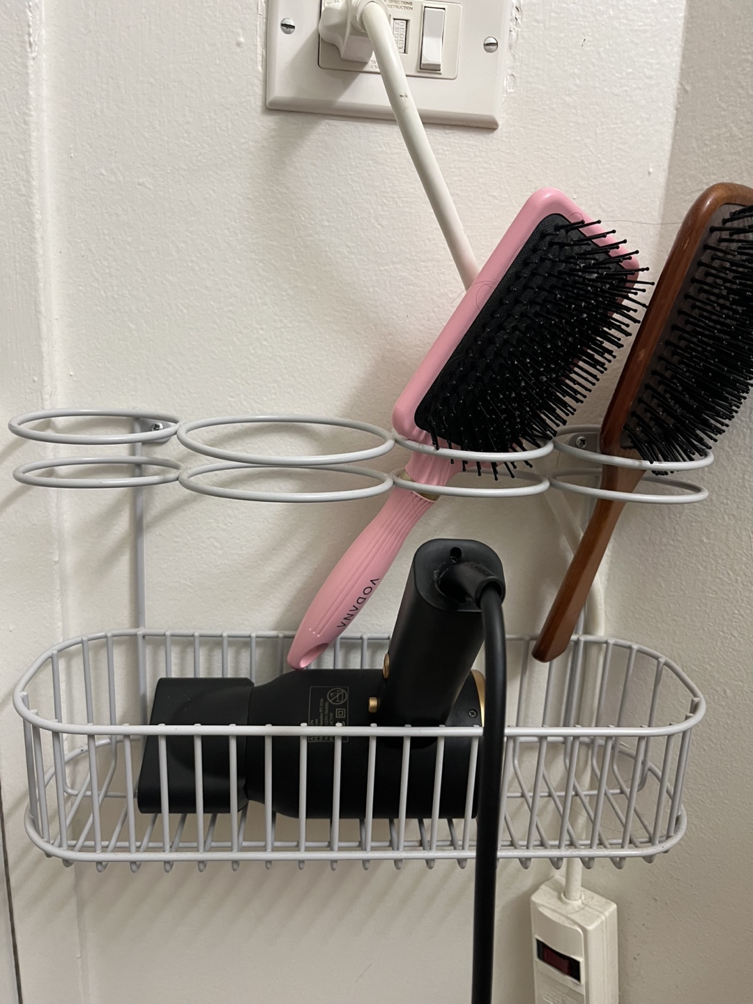 Hair Tool Organizer - Bathroom Storage Basket