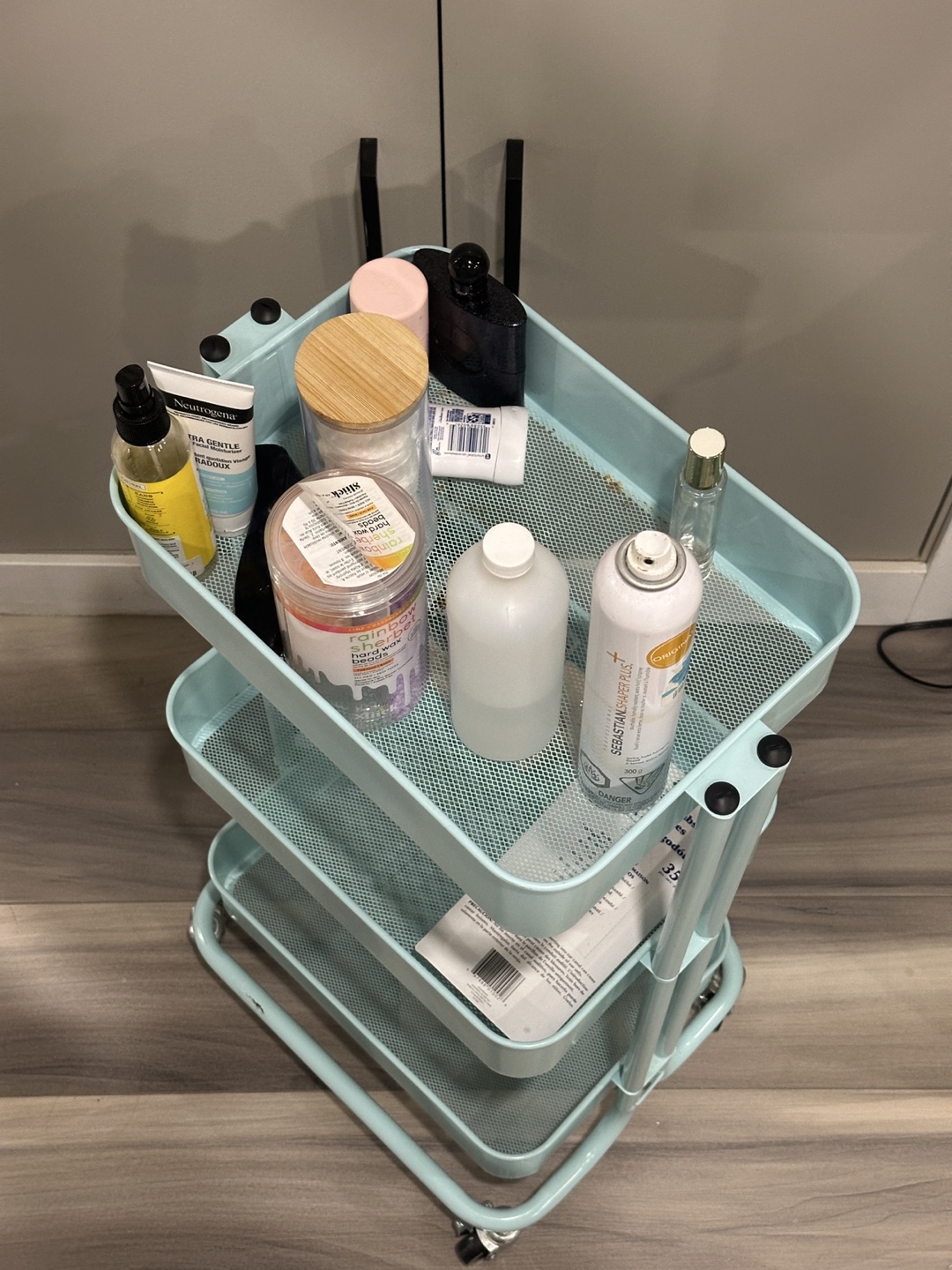 Rolling Cart - Light Blue - photo 2