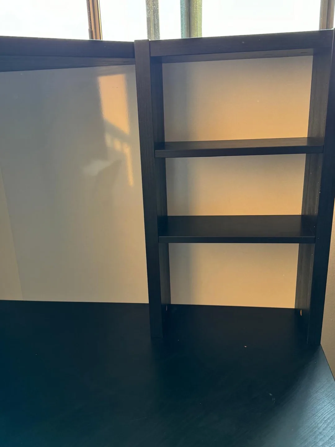 IKEA MICKE Corner Workstation Desk - Black-Brown image indicator(6)