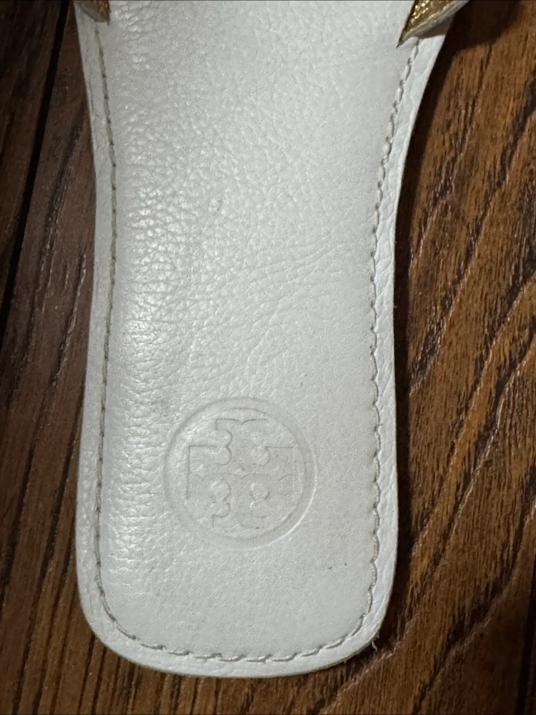 Tory Burch White Leather Sandals image indicator(3)