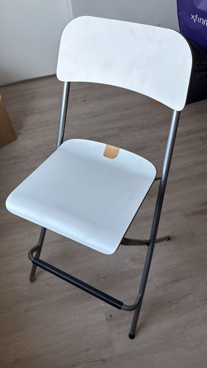 White Folding Chair