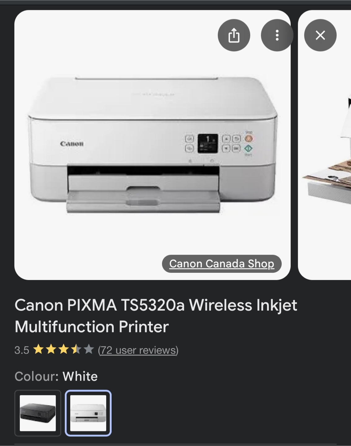 Canon PIXMA TS5320a Wireless Inkjet Printer