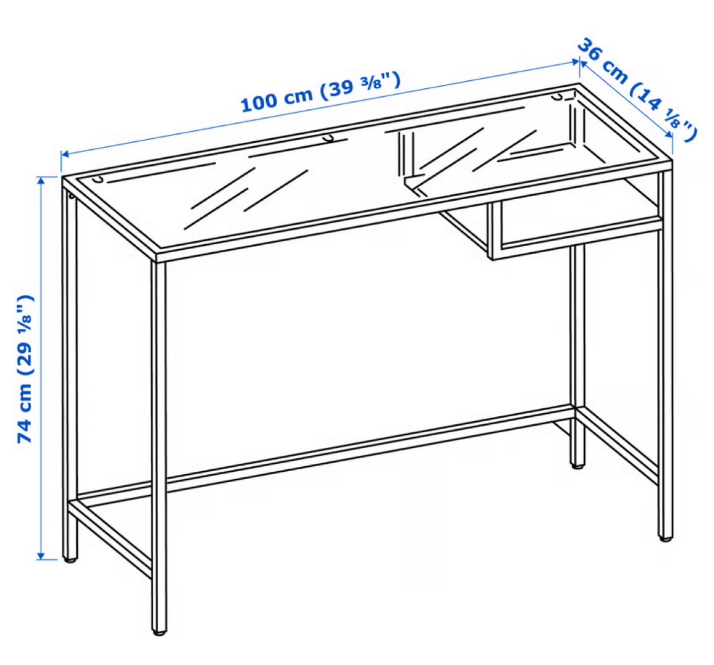Used ikea desk. Delivery available for extra cost. - photo 2