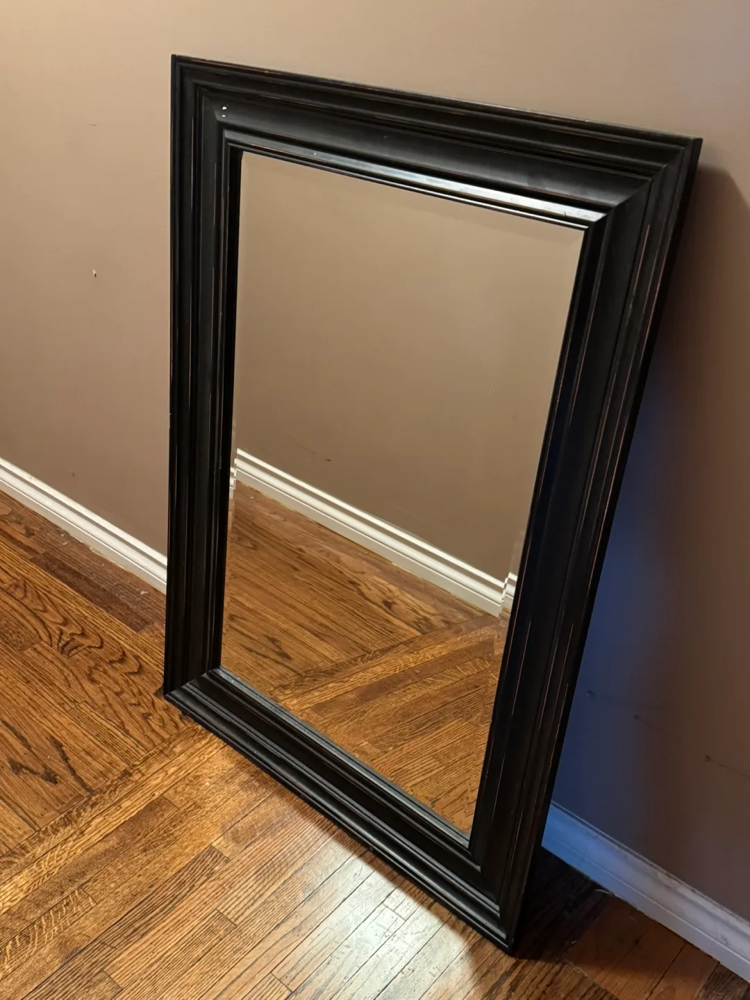 Large Black Framed Mirror thumbnail