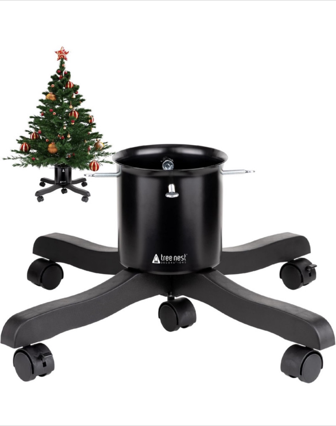 Tree Nest Christmas Tree Stand Base for Live Real Trees Hol