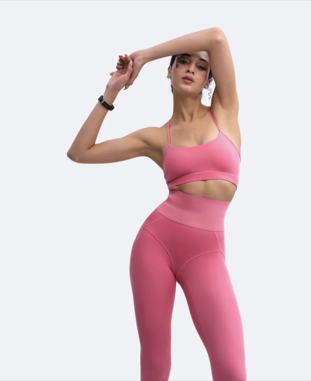 BetterMe sports bra and glove sleeve crop top in pink, S/XS - photo 4