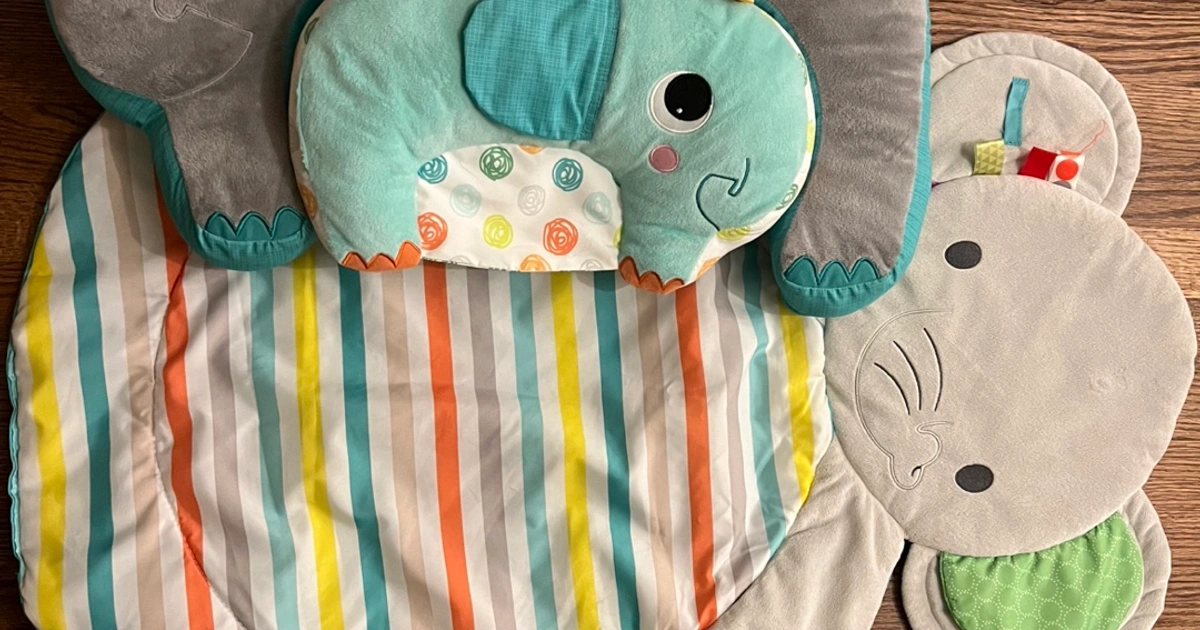 Sensory Elephant Pattern Infantino Elephant Sensory & Tummy Time Activity Gym | Karrot