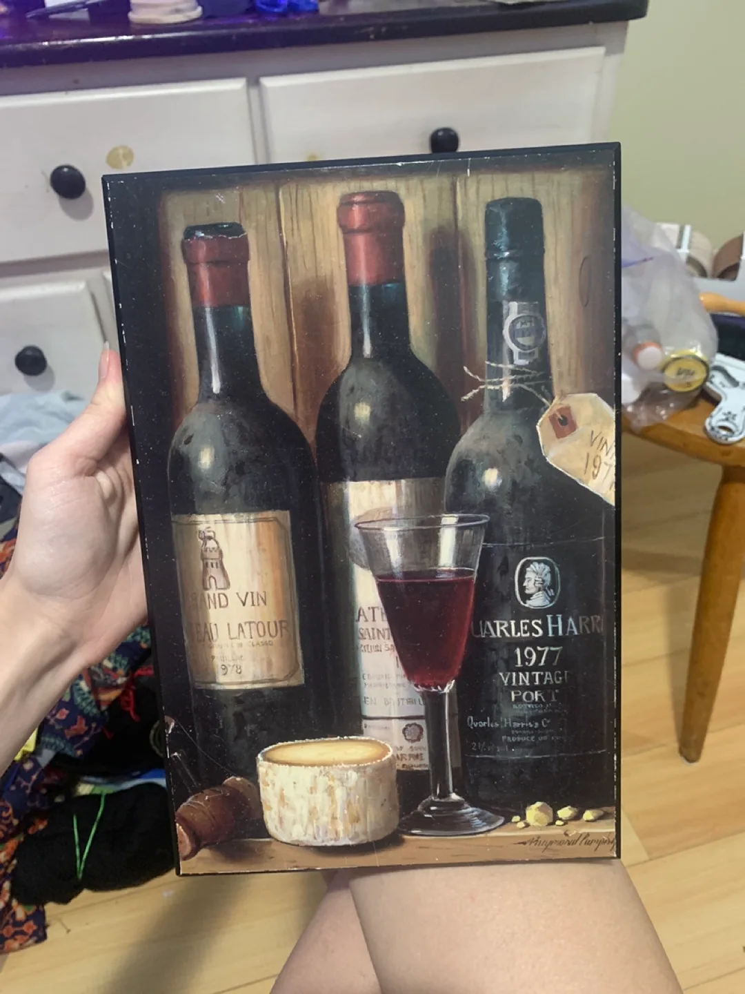 Vintage Wine & Cheese Wall Art thumbnail