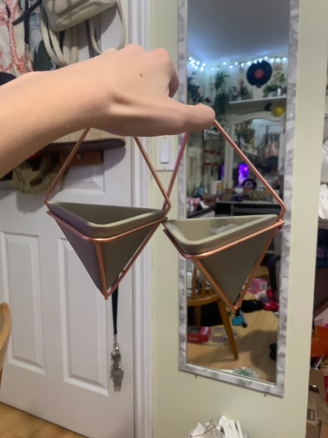 Hanging Planter, Copper Tone thumbnail