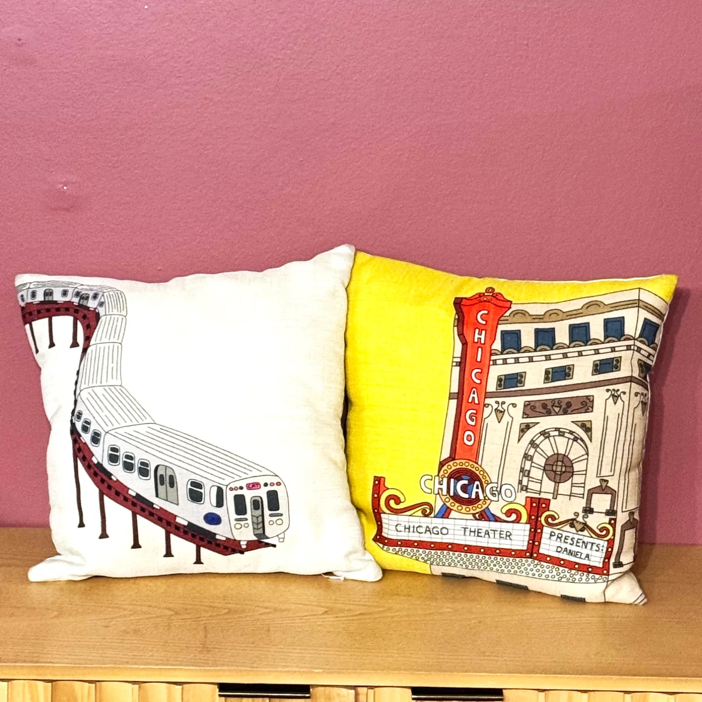 Decorative Throw Pillows - Chicago Theme thumbnail
