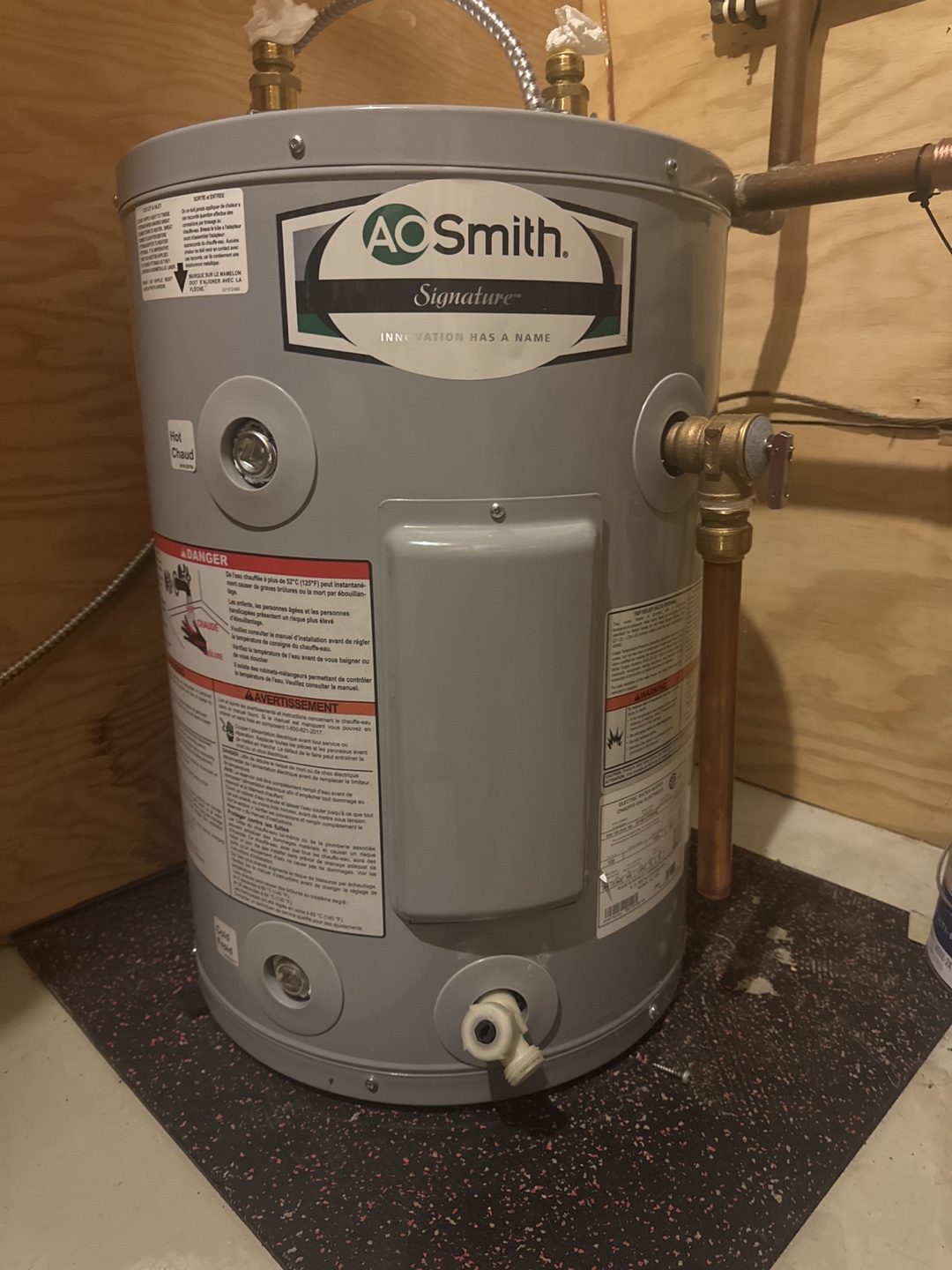 AO Smith Electric Water Heater - 45 US Gallons