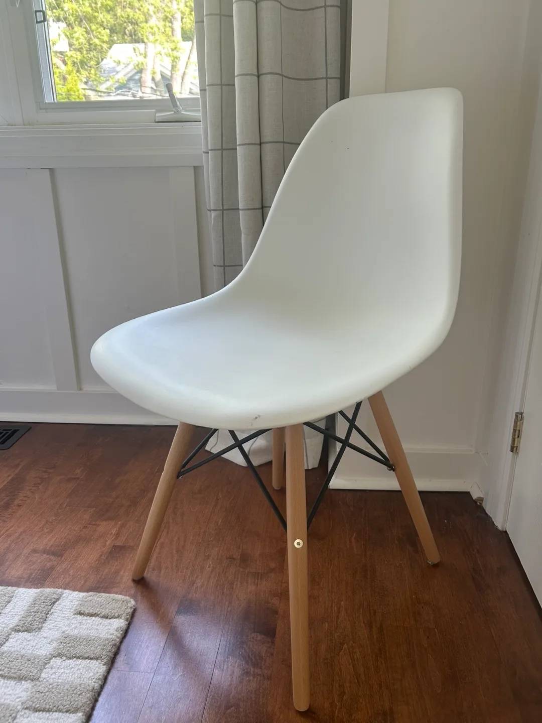 White Eames Style Dining Chair image indicator(2)