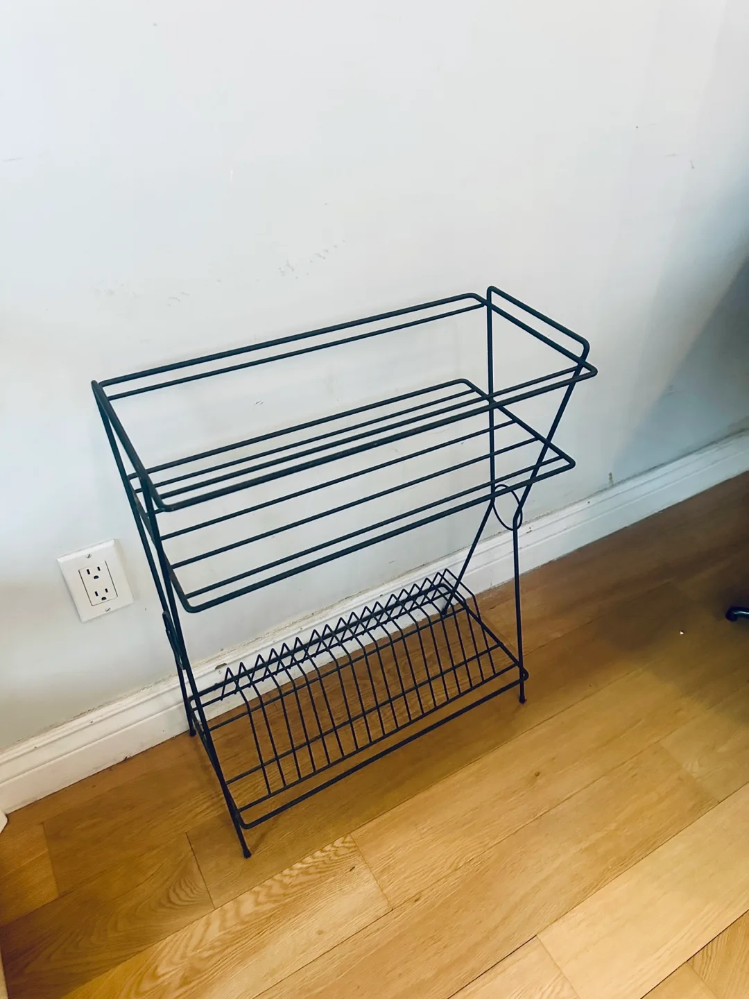 VINTAGE MCM STEEL WIRE STEREO STAND ENTERTAINMENT UNIT MCM thumbnail