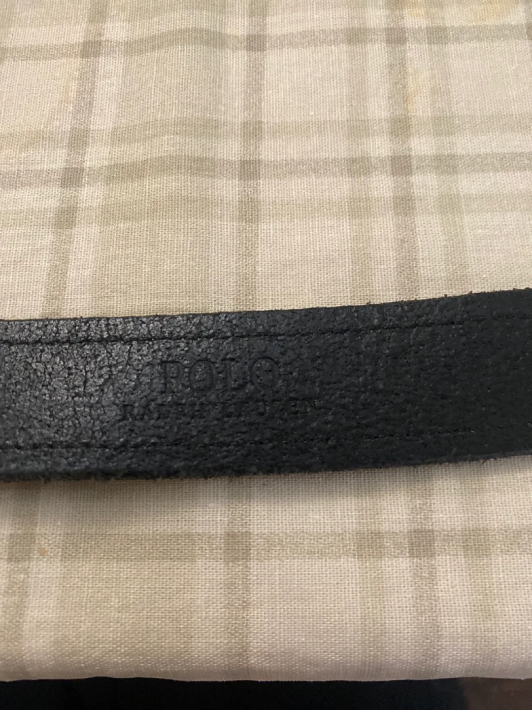 Polo Ralph Lauren Black Leather Belt thumbnail