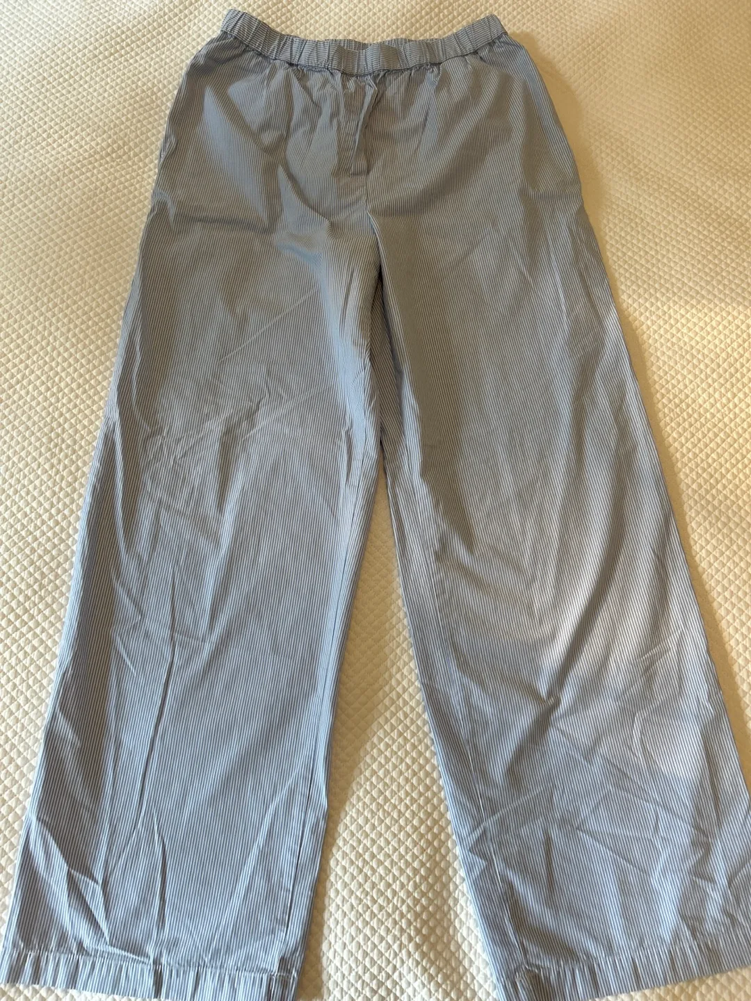 Wilfred Free Striped Wide Leg Pants - Size M thumbnail