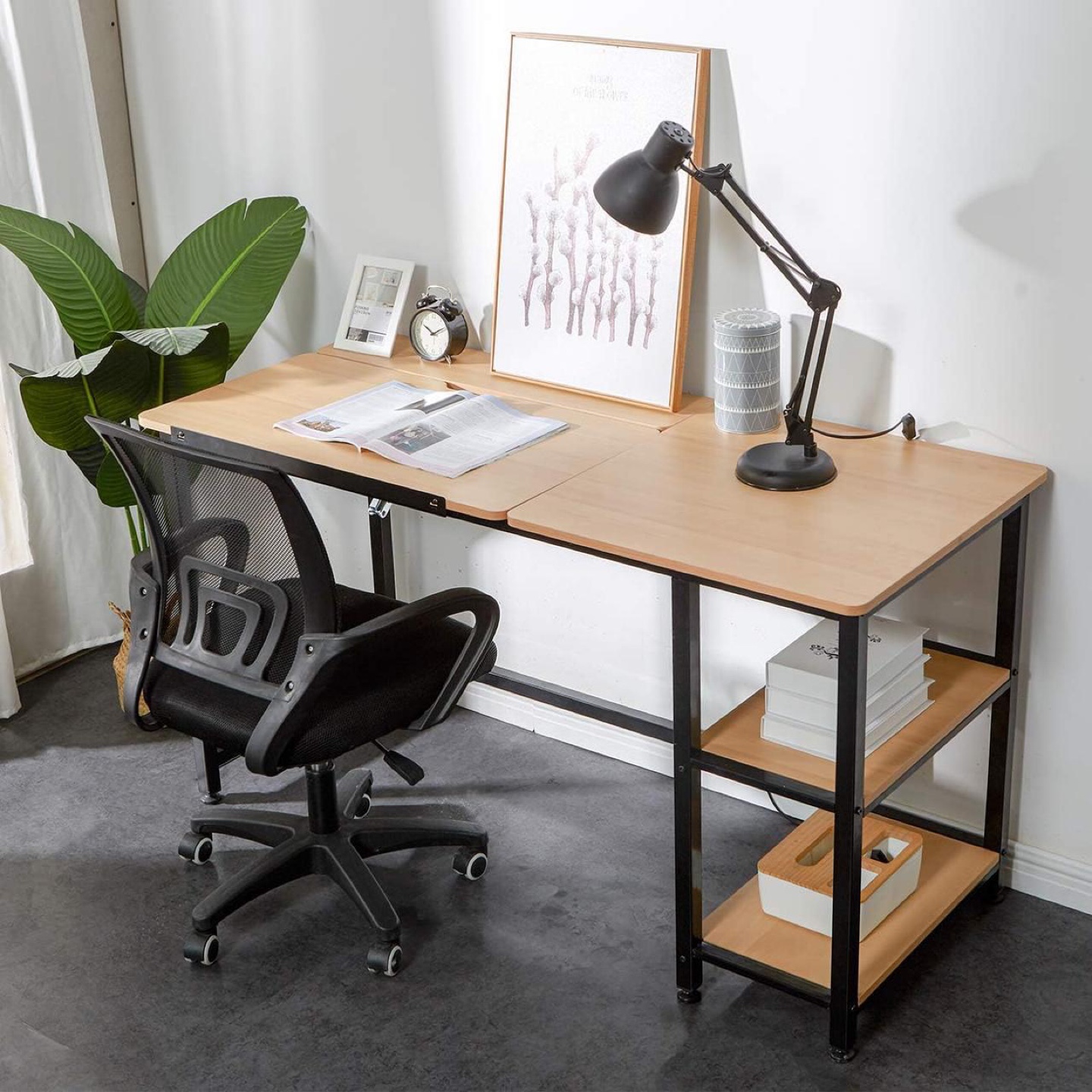 Free! Moving! Lift Top Desk with Storage Shelves - photo 2