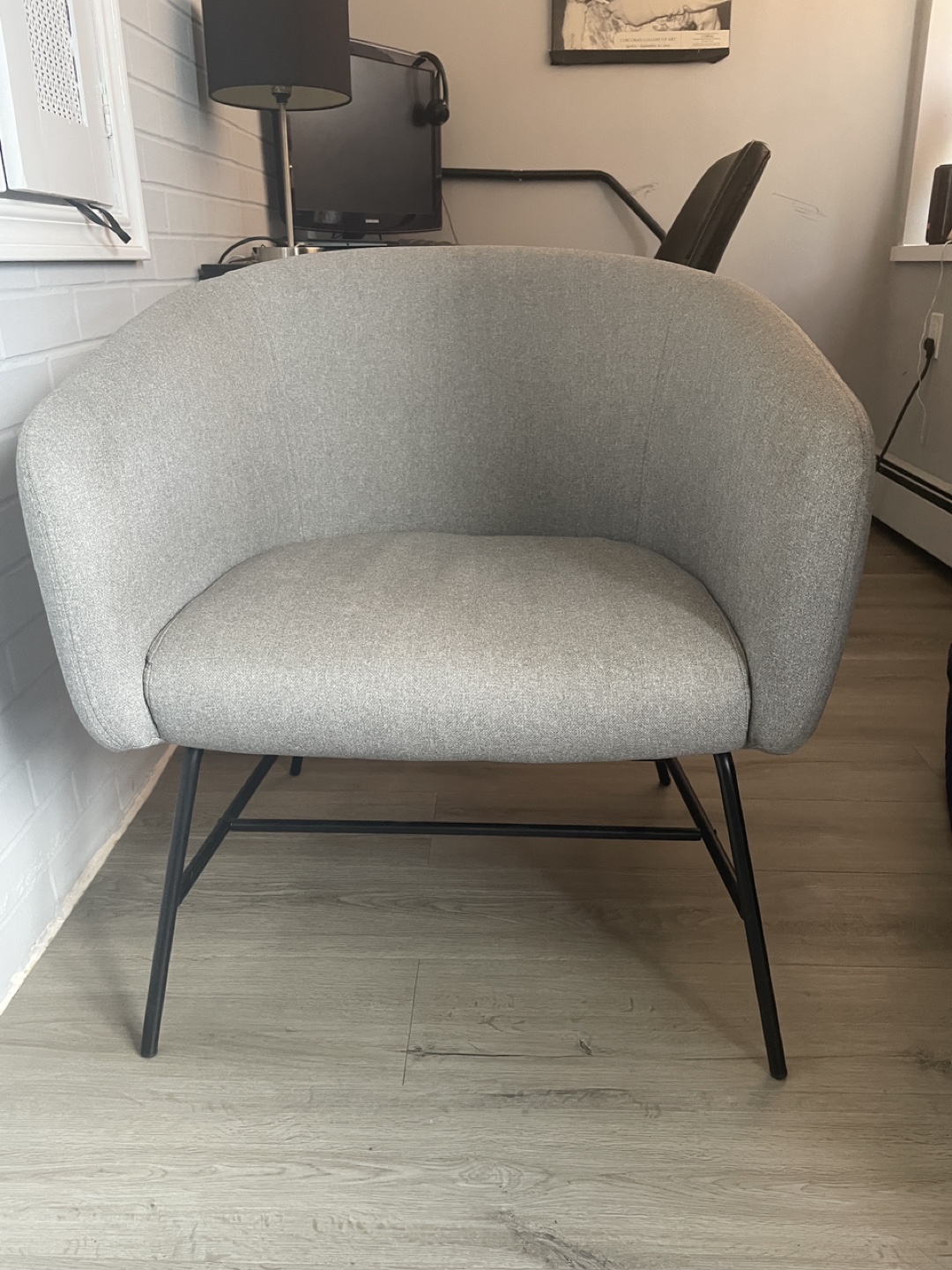 Grey Accent Chair