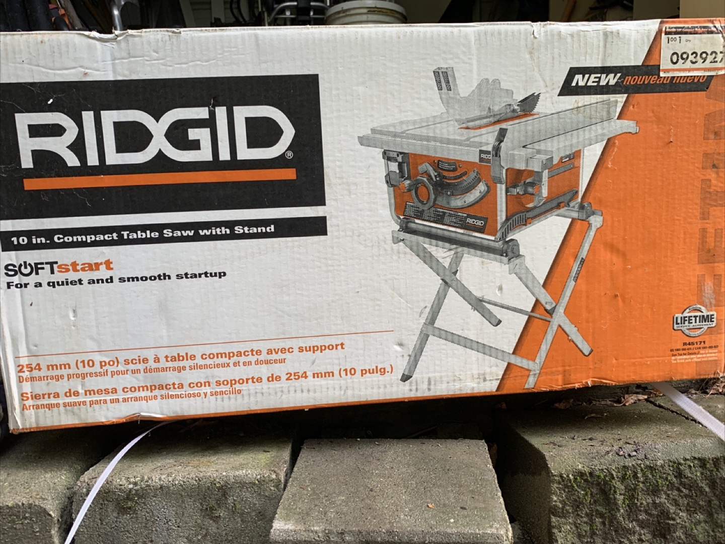 New RIDGID 10 in. Compact Table Saw with Stand - photo 2