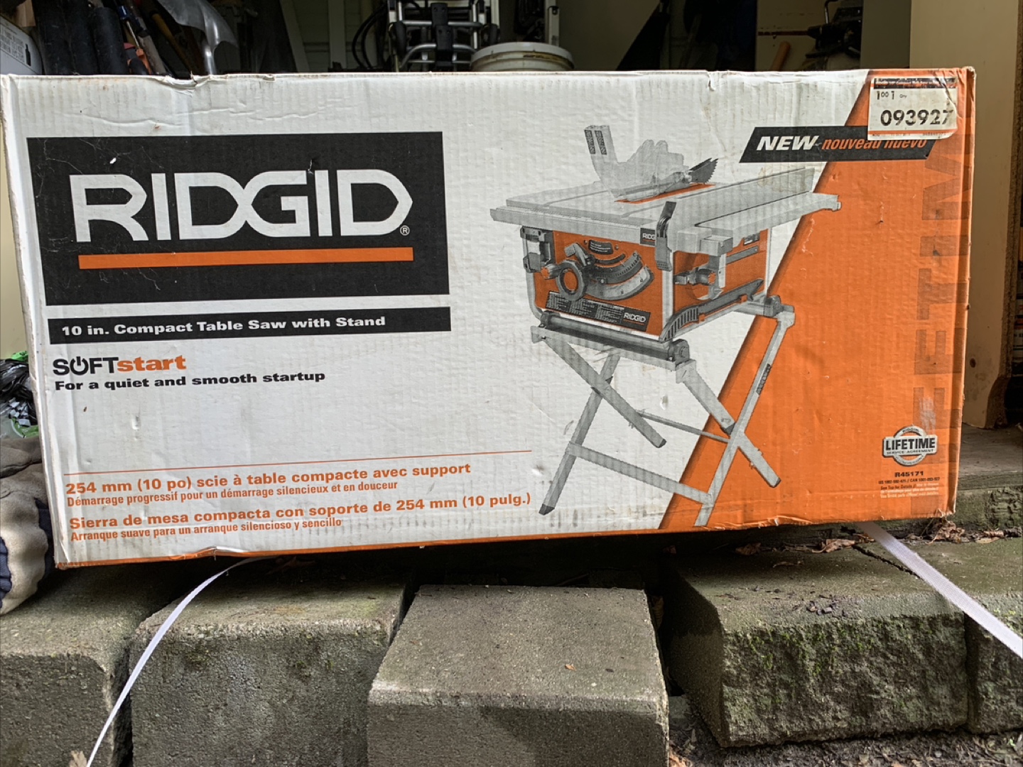 New RIDGID 10 in. Compact Table Saw with Stand - photo 5
