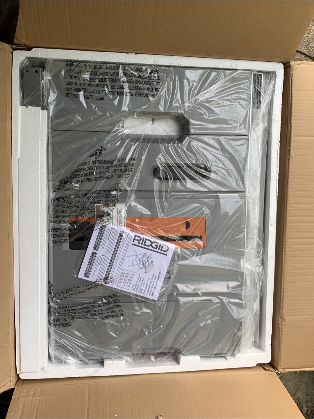 New RIDGID 10 in. Compact Table Saw with Stand - photo 3