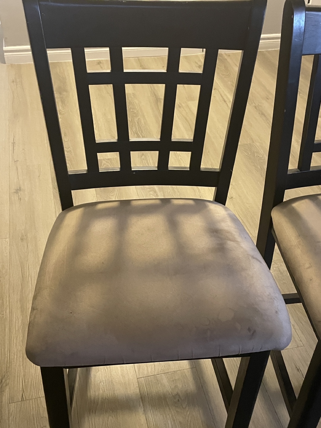 Set of 2 Black Bar Stools