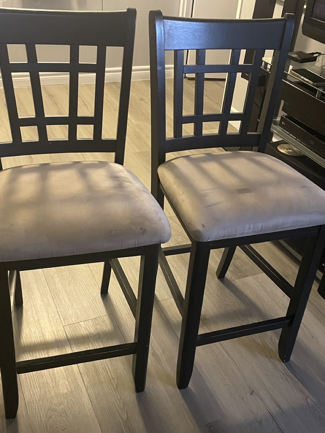 Set of 2 Black Bar Stools - photo 2