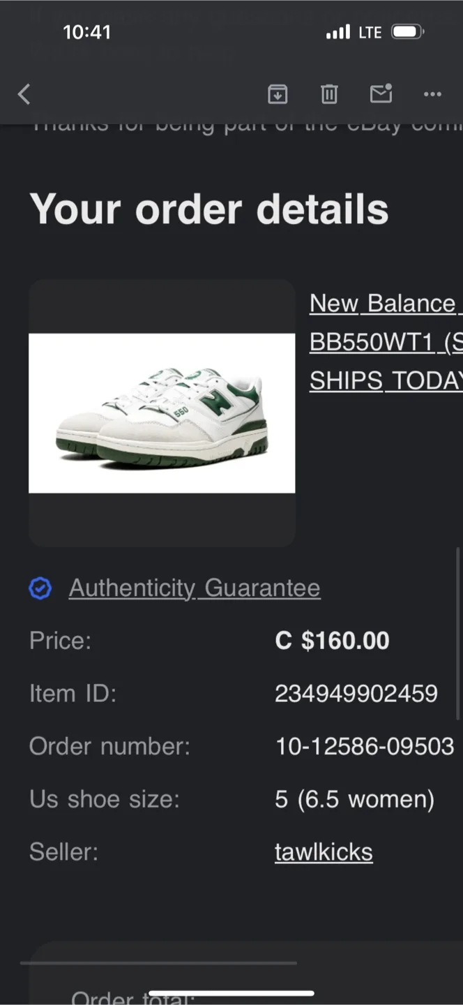 New Balance 550 White Green Size 5 (6.5 Women) image indicator(2)