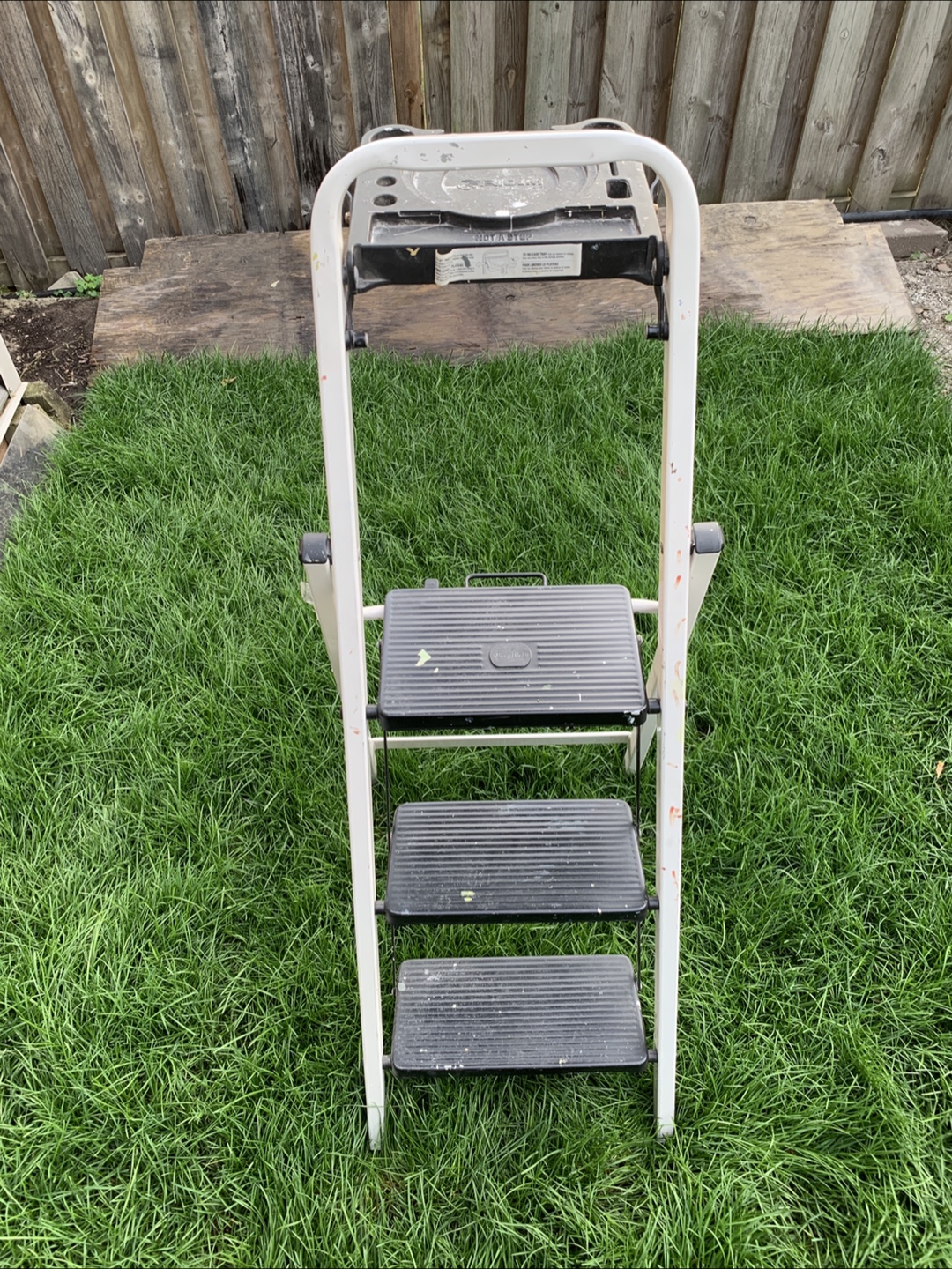 Werner 3-Step Ladder with Paint Tray