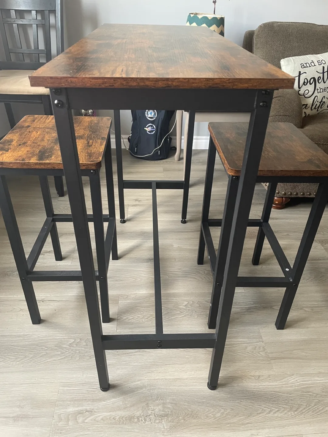 Counter Height Table with 3 Stools image indicator(4)