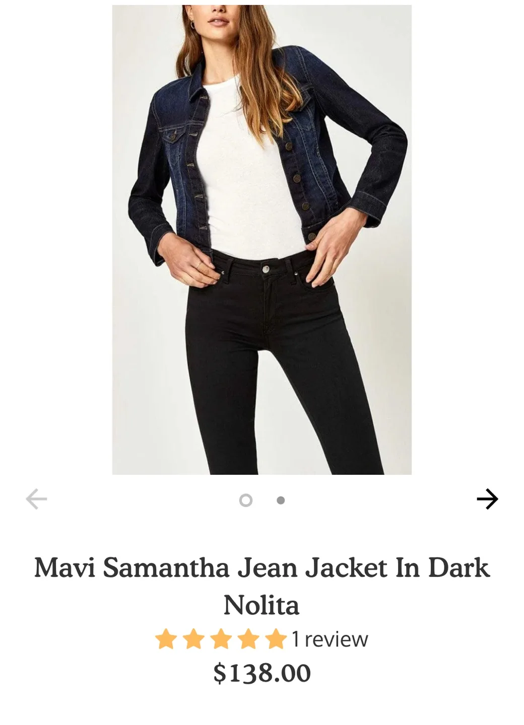 Mavi Samantha Denim Jacket - Size XL image indicator(6)