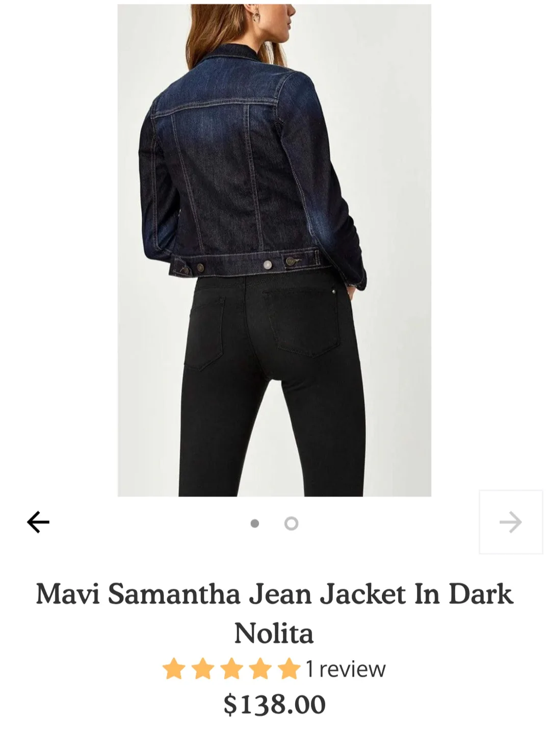 Mavi Samantha Denim Jacket - Size XL image indicator(7)