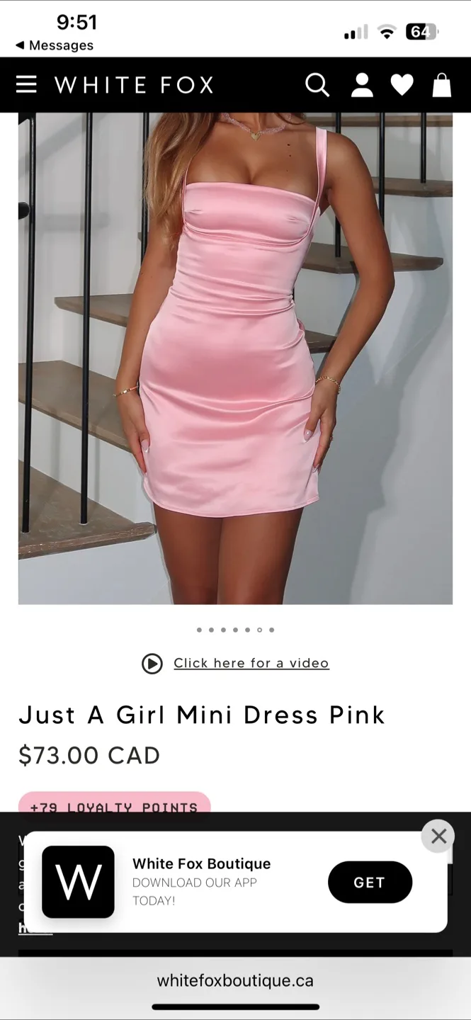 Pink mini dress image indicator(5)