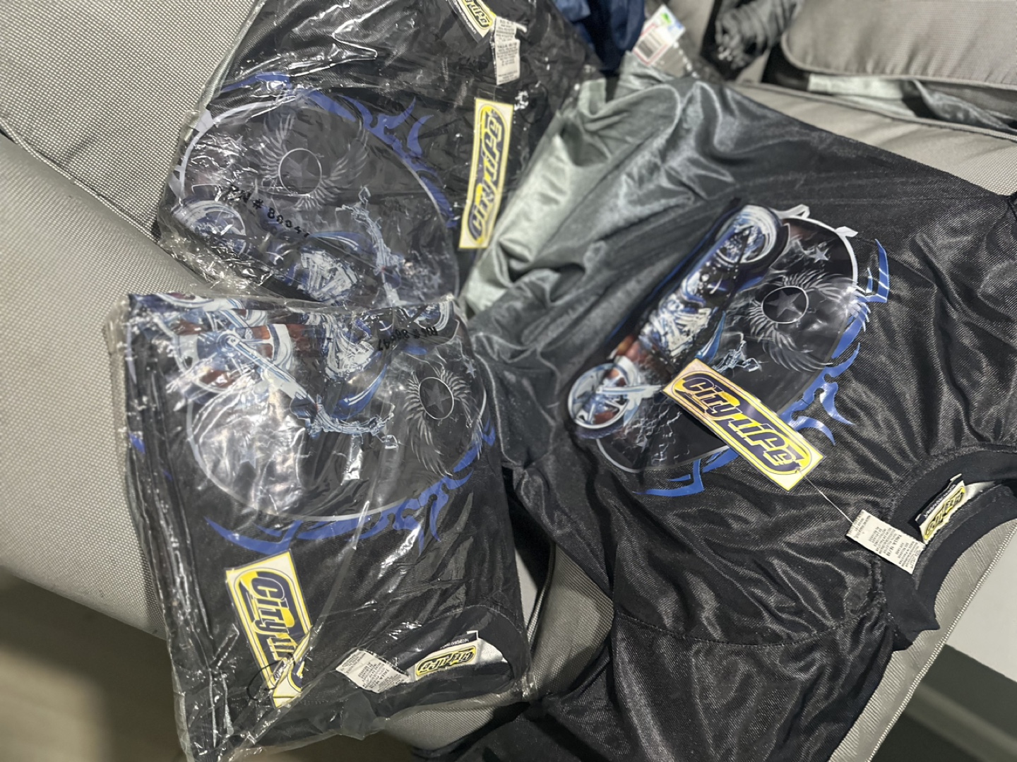 City Life Motorcycle Graphic Jersey  4 pcs for a dollar