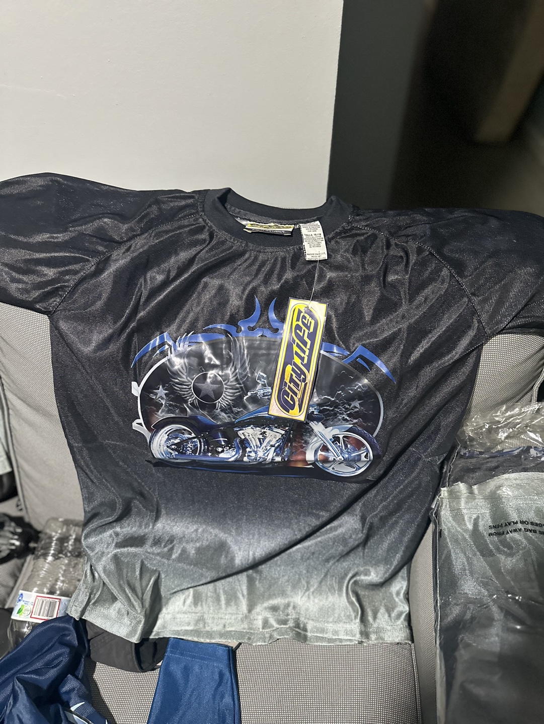 City Life Motorcycle Graphic Jersey  4 pcs for a dollar - photo 4