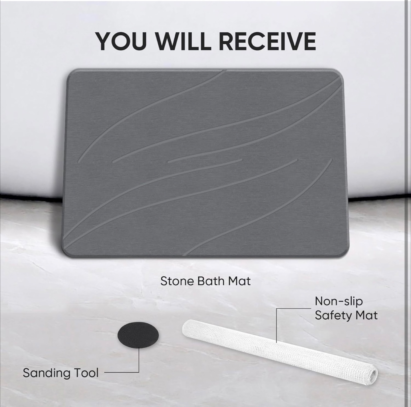 Jiloma Stone Bath Mat - New in Box! - photo 4