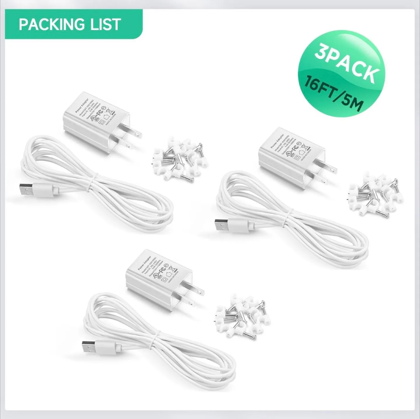 New Olaike Camera Power Adapter 3-Pack image indicator(3)