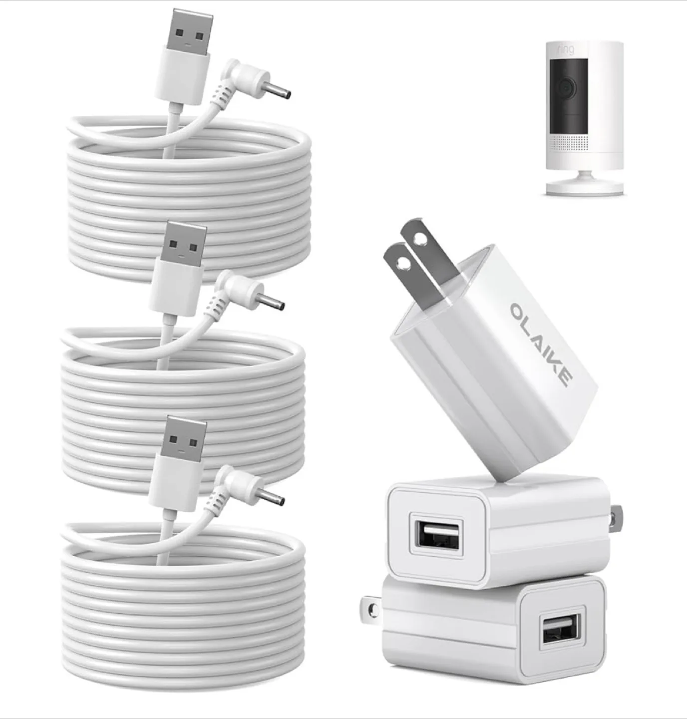 New Olaike Camera Power Adapter 3-Pack thumbnail